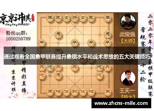 通过观看全国象甲联赛提升象棋水平和战术思维的五大关键技巧